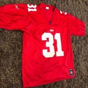 Vintage Nike #31 Jason Sehorn New York Giants Red